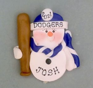 BASEBALL SNOWMAN