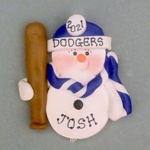 BASEBALL SNOWMAN