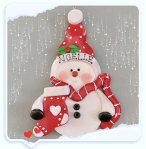 SNOWMAN WITH STOCKING