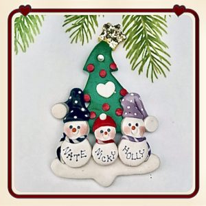 CHRISTMAS TREE SNOW FAMILY