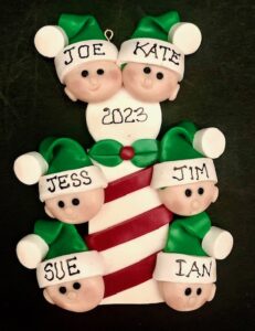 CANDY CANE FAMILY - FAMILY OF 6