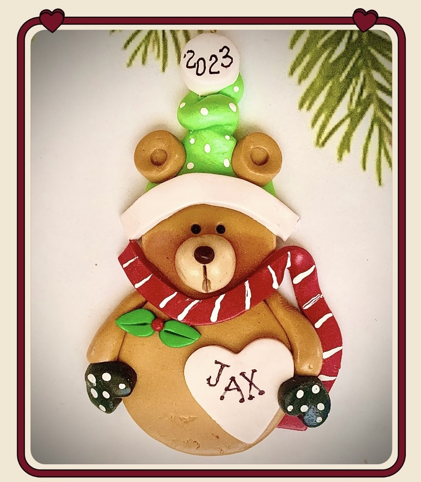 CHRISTMAS BEAR IN STOCKING CAP