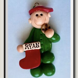 COOKIE BOY PERSONALIZED CHRISTMAS ORNAMENT